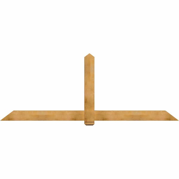 Ekena Millwork Eugene Rough Sawn Timber Gable Bracket, Western Red Cedar, 108"W x 40"H x 4"D x 6"F, 9/12 Pitch GBW108X40X0406EUG00RWR - main